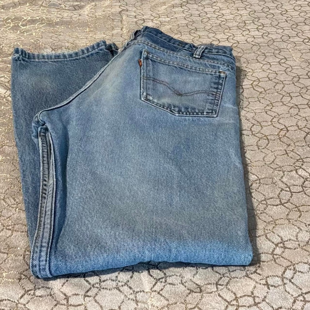 Levi's 505 blue cotton jeans size 34x34 #denim #classic